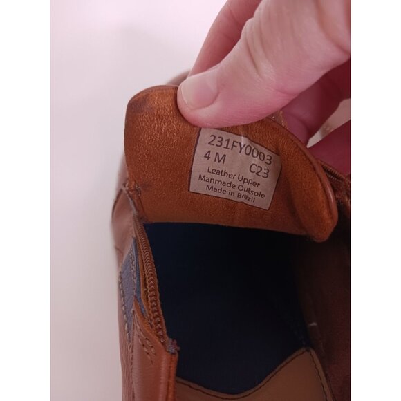 Flag Ltd. Cameron Leather Zip Oxford Sneakers Youth Boys Size 4 With Box - Picture 8 of 9